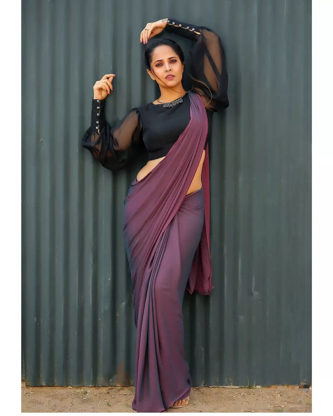 anasuya bharadwaj new look in fashion dresses