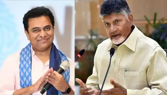 చంద్రబాబుకు కేటీఆర్ ధన్యవాదాలు